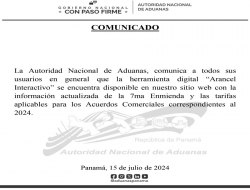 Comunicado de Arancel Interactivo