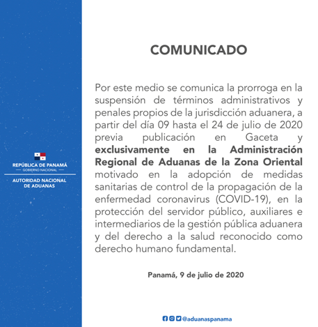 comunicado 09 07 2020