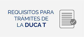 Requisitos para Tramites de DUCA-T