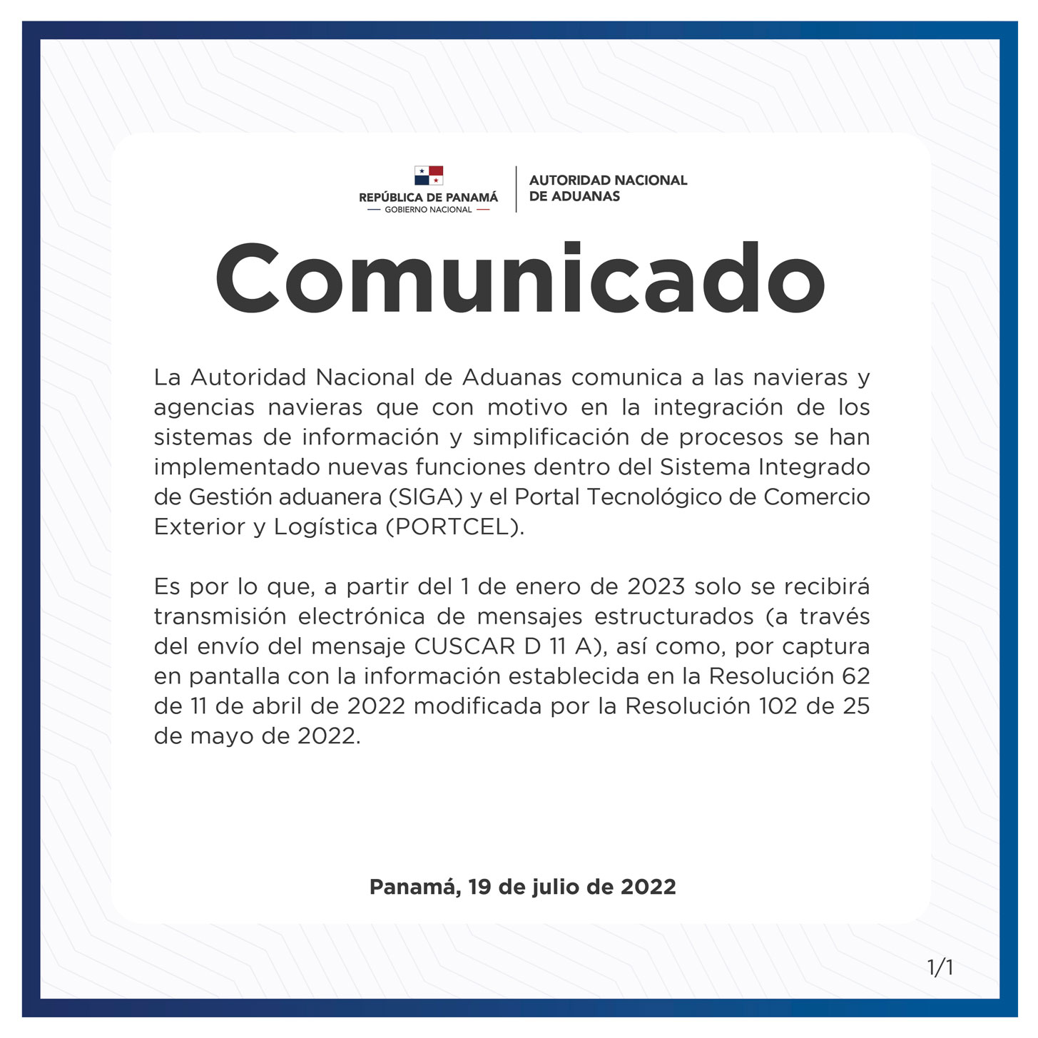 comunicado navieras