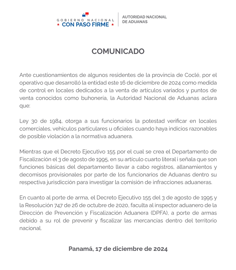 COMUNICADO