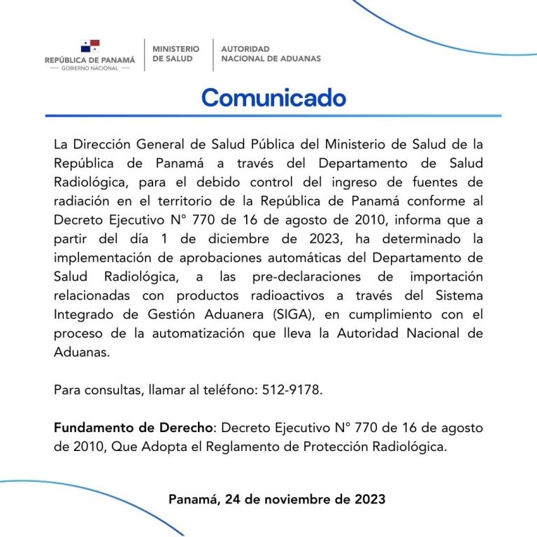 COMUNICADO MINSA