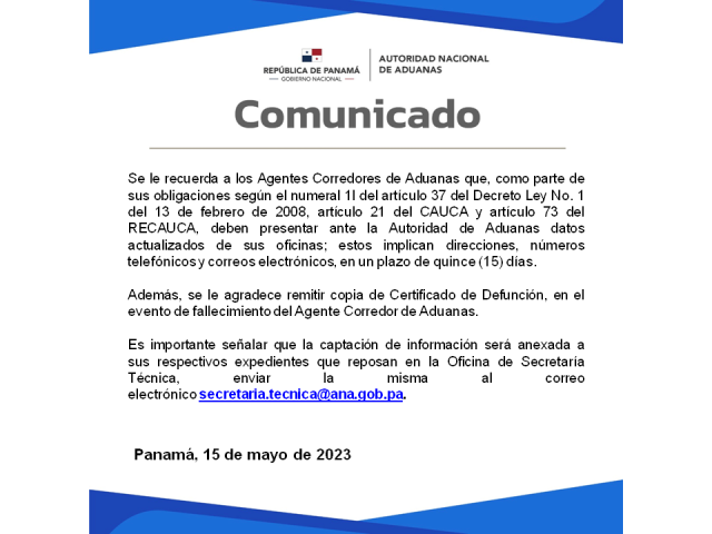 presentar datos